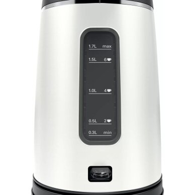 „Bosch DesignLine“ elektrinis virdulys 1,7 l 2400 W juodas, sidabrinis 3 „Bosch DesignLine“ elektrinis virdulys 1,7 l 2400 W juodas, sidabrinis 3