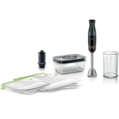 Bosch Serie 4 MSM4B6V2 panardinamas blenderis, 1000 W, juodas, 1,2 l Bosch Serie 4 MSM4B6V2 panardinamas blenderis, 1000 W, juodas, 1,2 l
