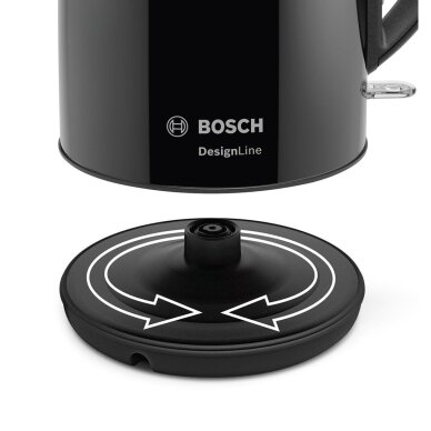 Bosch TWK3P423 elektrinis virdulys 1,7 l 2400 W juodas 1