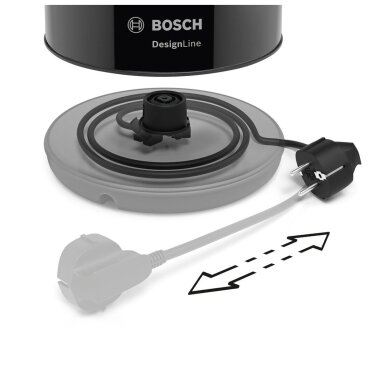 Bosch TWK3P423 elektrinis virdulys 1,7 l 2400 W juodas 3 Bosch TWK3P423 elektrinis virdulys 1,7 l 2400 W juodas 3