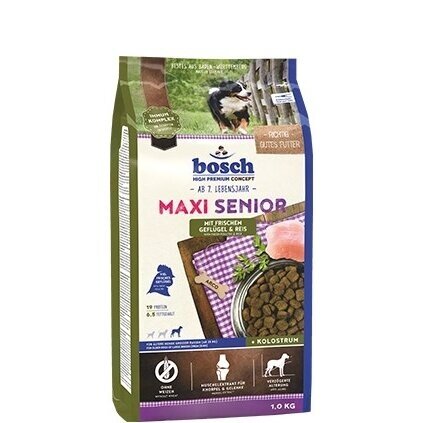 Bosch Hundefutter Maxi Senior Geflügel, 1er Pack (1 x 12,5 kg) Paukštiena, ryžiai Bosch Hundefutter Maxi Senior Geflügel, 1er Pack (1 x 12,5 kg) Paukštiena, ryžiai