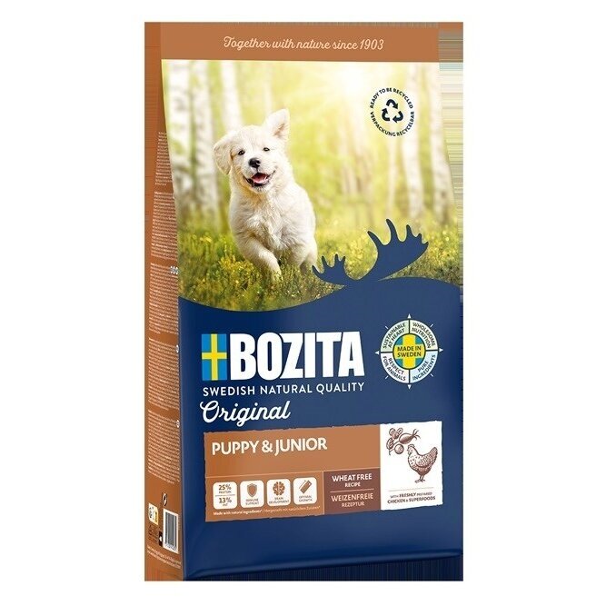 BOZITA Original Puppy & Junior Chicken - sausas šunų ėdalas - 12 kg BOZITA Original Puppy & Junior Chicken - sausas šunų ėdalas - 12 kg