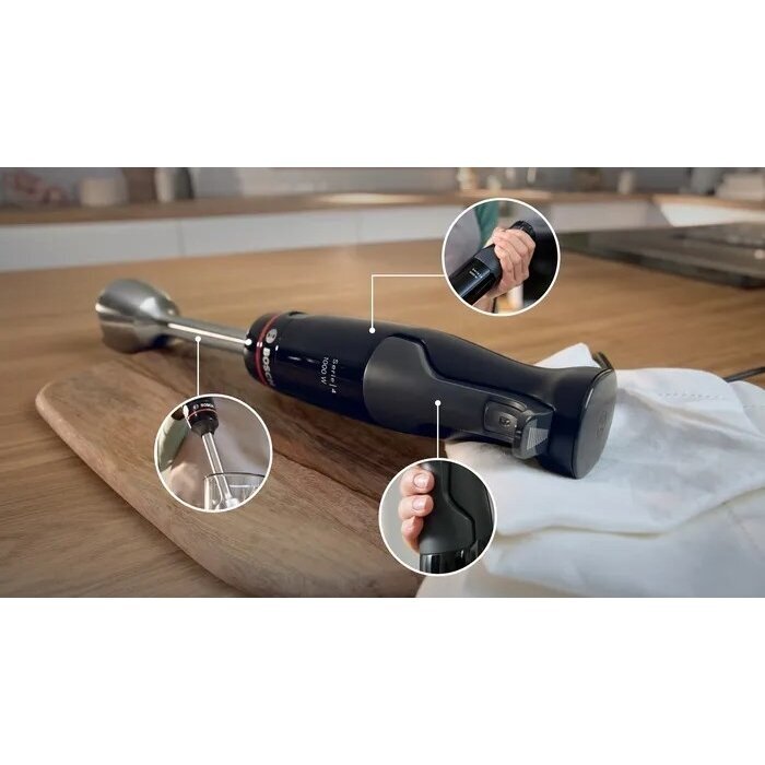 Bosch Serie 4 MSM4B6V2 panardinamas blenderis, 1000 W, juodas, 1,2 l 4