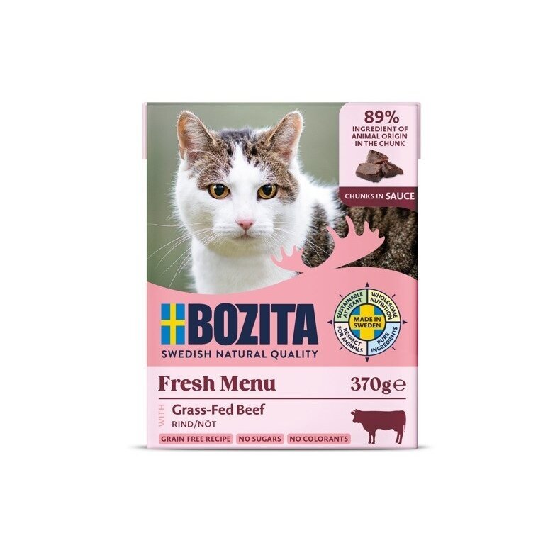 BOZITA jautienos padaže - šlapias kačių maistas - 370 g BOZITA jautienos padaže - šlapias kačių maistas - 370 g