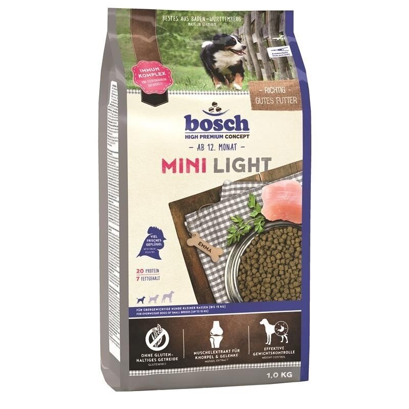 BOSCH Mini Light - sausas šunų ėdalas - 2,5 kg BOSCH Mini Light - sausas šunų ėdalas - 2,5 kg