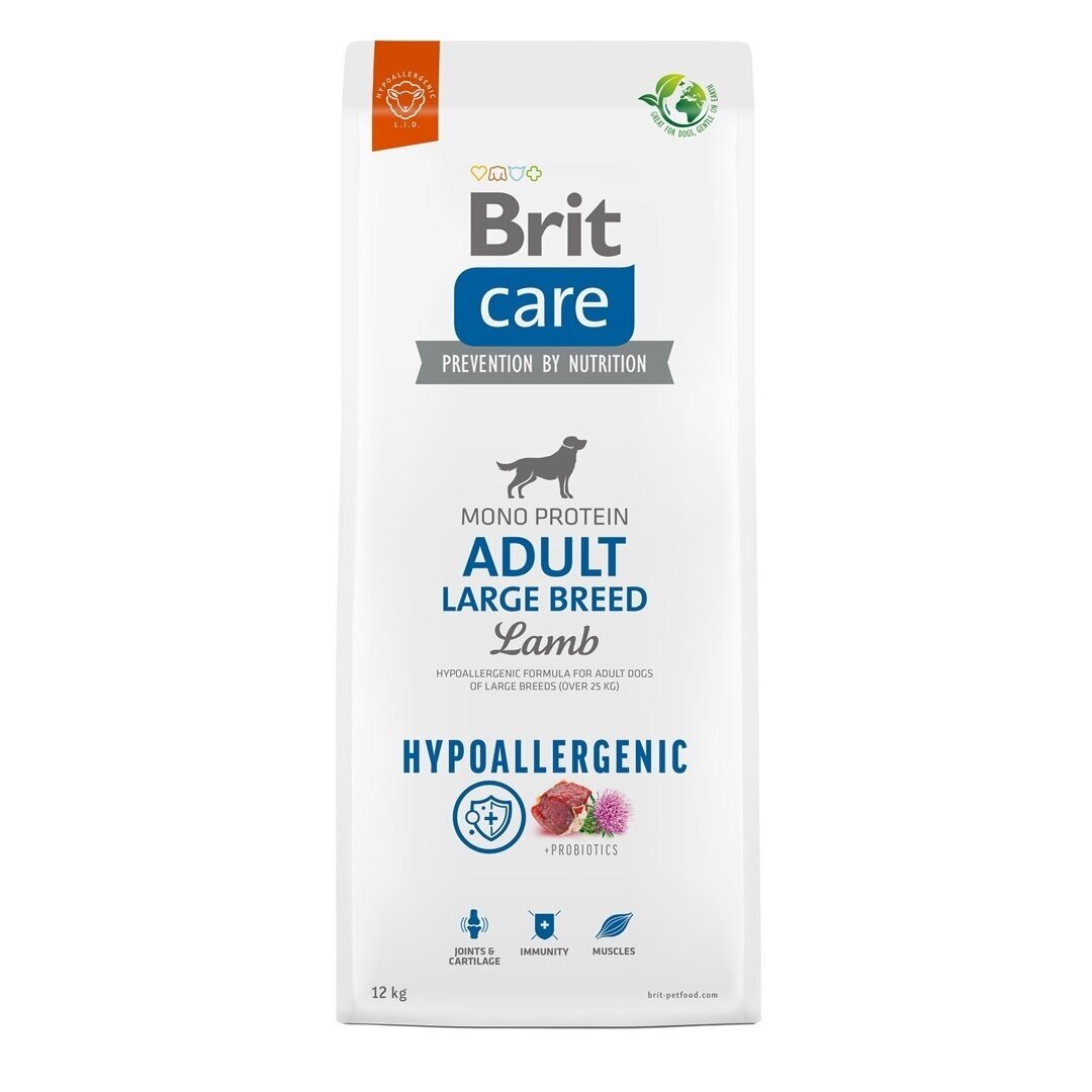 BRIT Care Hypoallergenic Adult Large Breed Lamb - sausas šunų ėdalas - 12 kg
