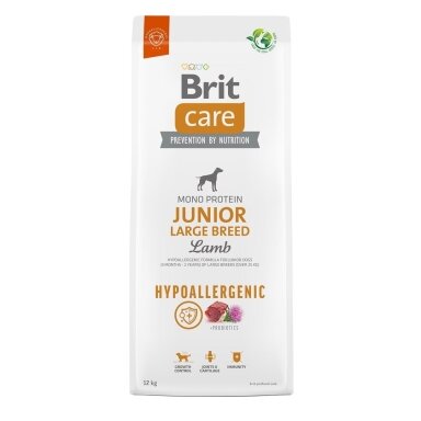 BRIT Care Hypoallergenic Junior Large Breed Lamb - sausas šunų ėdalas - 12 kg