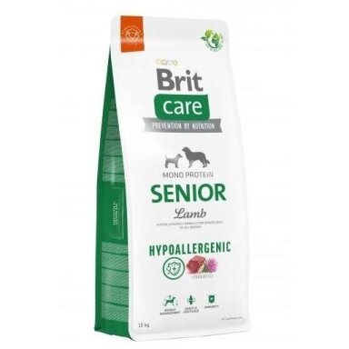 BRIT Care Hypoallergenic Senior Lamb & Rice - sausas šunų ėdalas - 12 kg