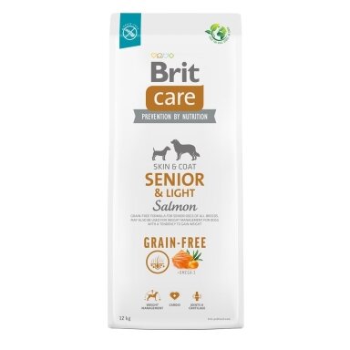 BRIT Care Senior&Light lašiša - sausas šunų ėdalas - 12 kg