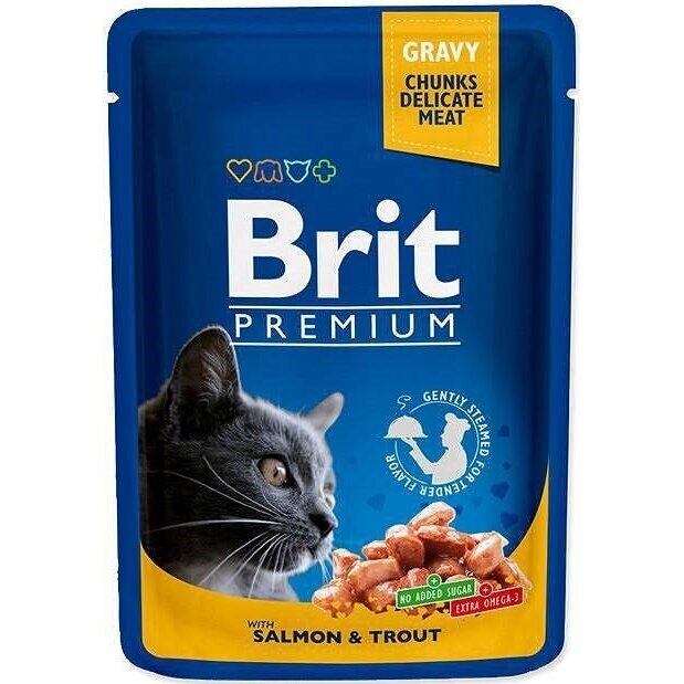BRIT Cat Pouches Family Plate - šlapias kačių ėdalas - 12 x 100 g 1 BRIT Cat Pouches Family Plate - šlapias kačių ėdalas - 12 x 100 g 1