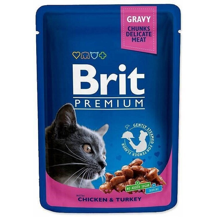 BRIT Cat Pouches Family Plate - šlapias kačių ėdalas - 12 x 100 g 3
