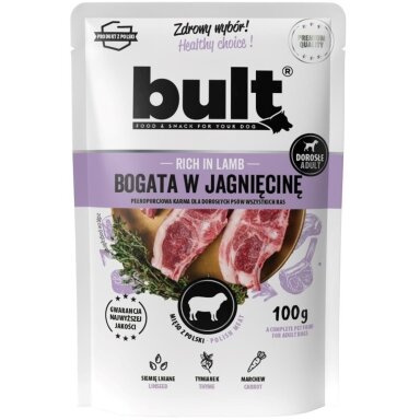 BULT Šlapias šunų ėdalas su ėriena, 100 g