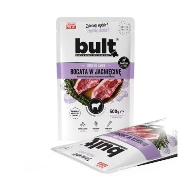 BULT Šlapias šunų ėdalas su ėriena, 500 g