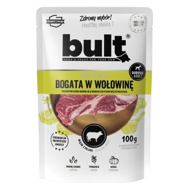BULT Šlapias šunų ėdalas su jautiena, 100 g