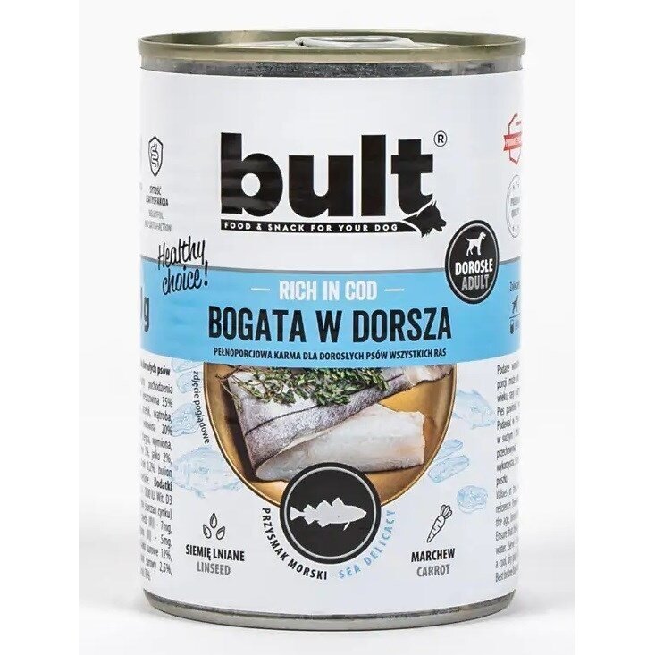 BULT Praturtintas menkėmis - Šlapias šunų ėdalas - 400 g