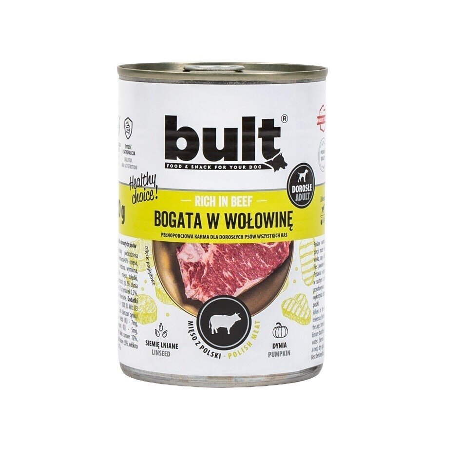 BULT Šlapias šunų ėdalas su jautiena, 400 g