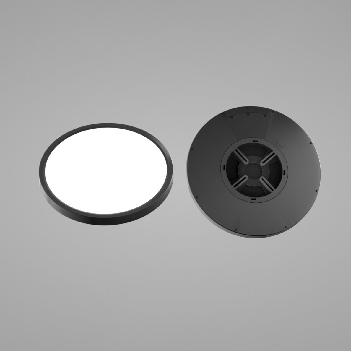Calvi PLF-35263-400R-32W-BL modernus LED plafonas, juodas, 40 cm 1 Calvi PLF-35263-400R-32W-BL modernus LED plafonas, juodas, 40 cm 1