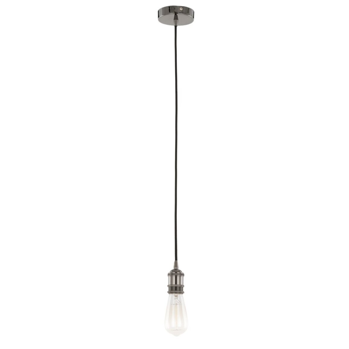 Classo DS-M-034 SHINY BLACK modernus pakabinamas šviestuvo laikiklis, blizgi juoda, 10 cm