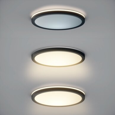 Corte PLF-63452-400R-36W-BL modernus LED plafonas, juodas, 40 cm 3 Corte PLF-63452-400R-36W-BL modernus LED plafonas, juodas, 40 cm 3