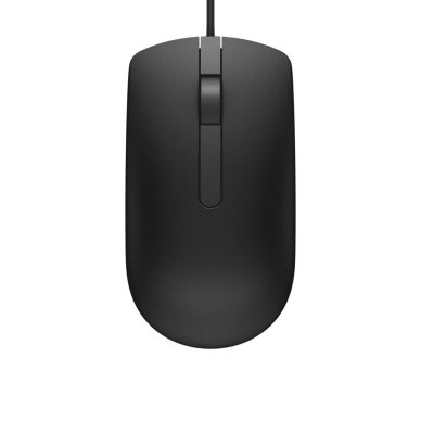 DELL MS116 laidinė optinė pelė, juoda, 1000 DPI, USB DELL MS116 laidinė optinė pelė, juoda, 1000 DPI, USB