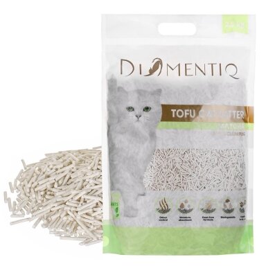 DIAMENTIQ Tofu Matcha Ultra Clumping – augalinis kraikas katėms, 2,5 kg