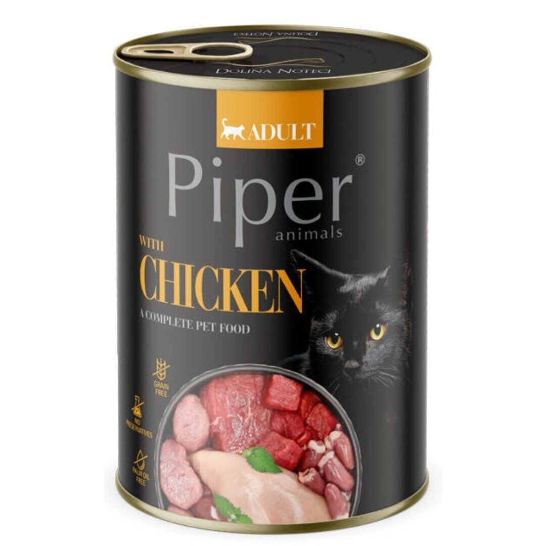 DOLINA NOTECI Piper Animals su vištiena - šlapias kačių ėdalas - 400 g DOLINA NOTECI Piper Animals su vištiena - šlapias kačių ėdalas - 400 g