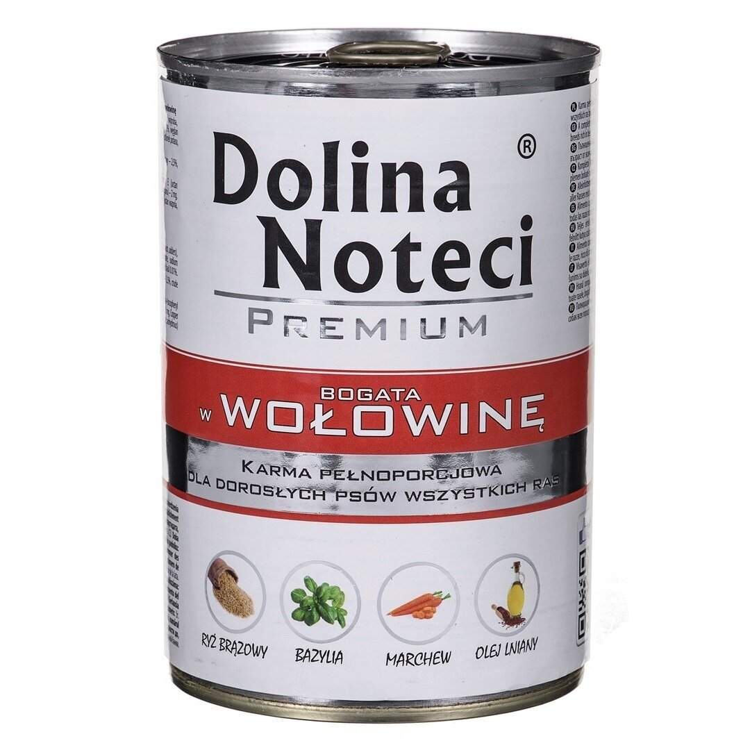 DOLINA NOTECI Premium jautienos šlapias šunų ėdalas - 400 g