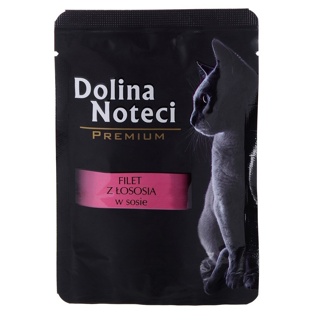 Dolina Noteci Premium lašišos filė su padažu - šlapias kačių ėdalas - 85 g