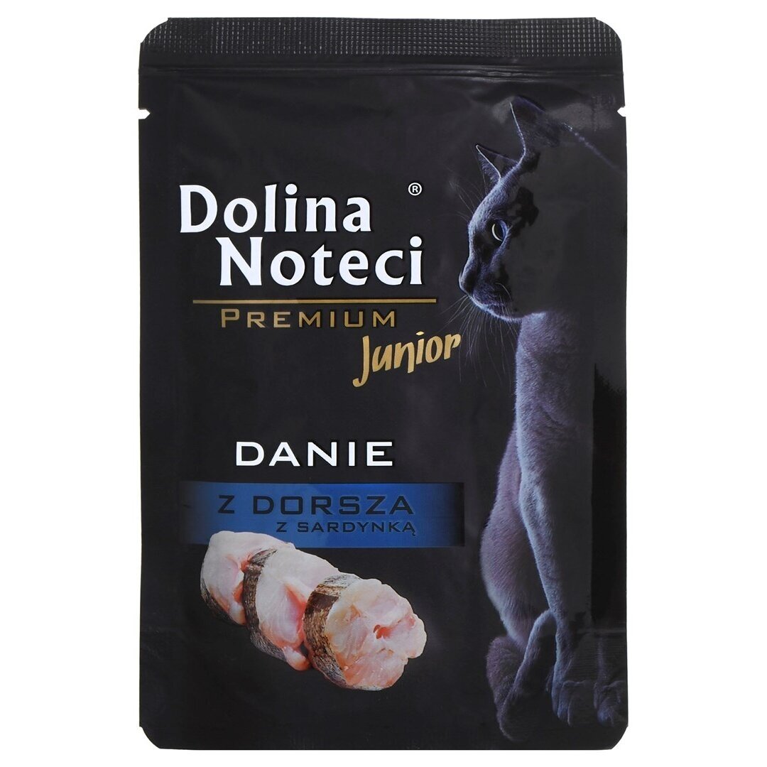 Dolina Noteci Premium menkių ir sardinių ėdalas kačiukams - 85 g