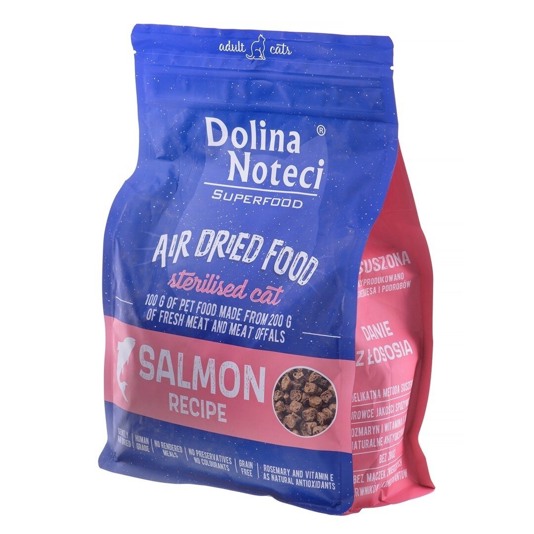 DOLINA NOTECI Superfood sterilizuota lašiša - sausas kačių ėdalas - 1 kg