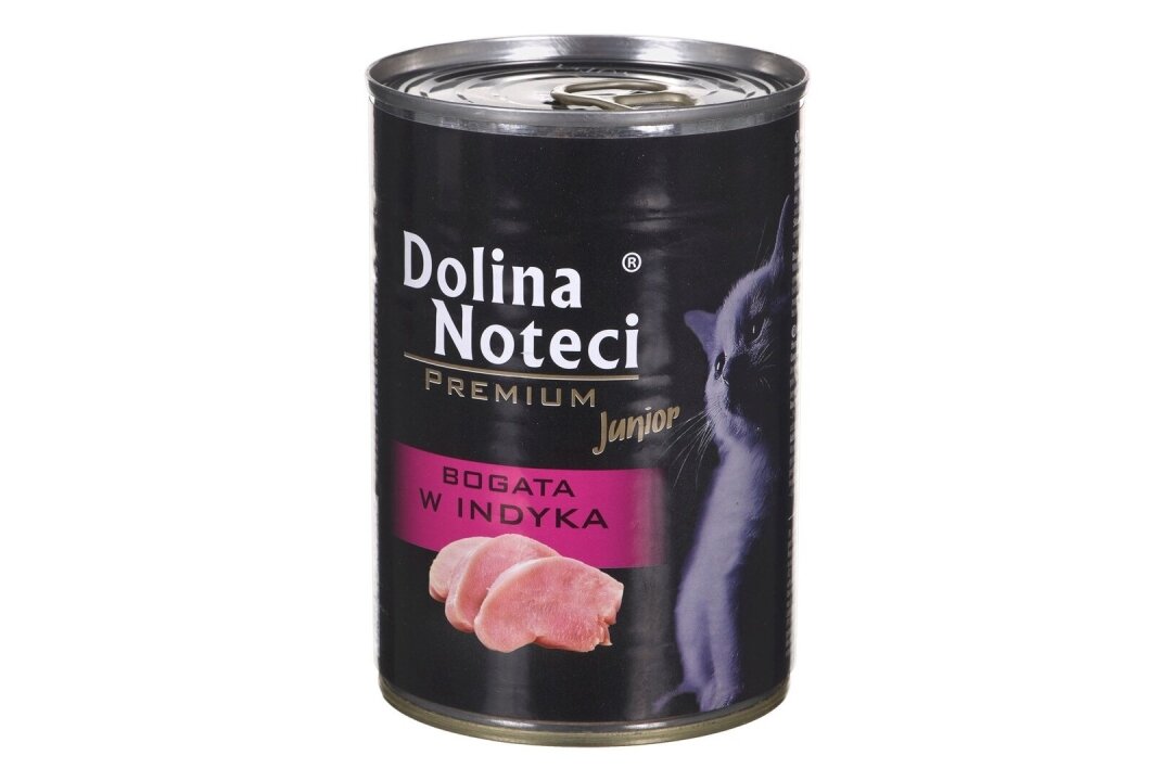 Dolina Noteci Premium Junior, Nassfutter für Katzen mit Truthahn, 400 g