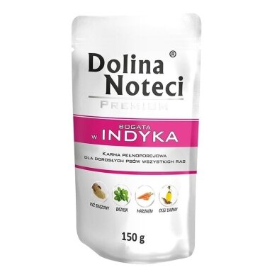 Dolina Noteci 5902921300700 drėgnas šunų ėdalas su kalakutiena suaugusiems 150 g
