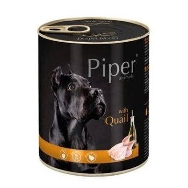 DOLINA NOTECI Piper Animals su putpelėmis - šlapias šunų ėdalas - 800 g