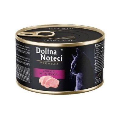 DOLINA NOTECI Premium - šlapias kačių ėdalas su kalakutiena - 185 g