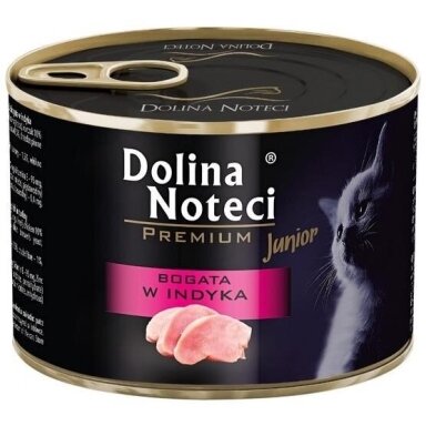 DOLINA NOTECI Premium - šlapias kačių ėdalas su kalakutiena - 185 g