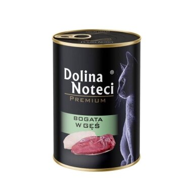 DOLINA NOTECI Premium - šlapias kačių ėdalas su žąsų mėsa - 400 g
