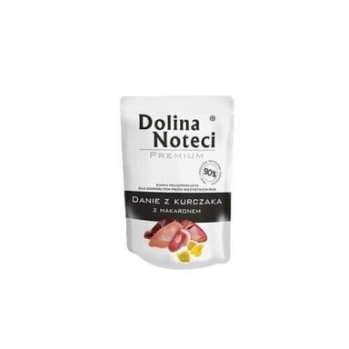 Dolina Noteci Premium vištienos patiekalas su makaronais - šlapias šunų ėdalas - 300 g
