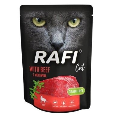 DOLINA NOTECI RAFI CAT jautienos - šlapias kačių ėdalas 300 g