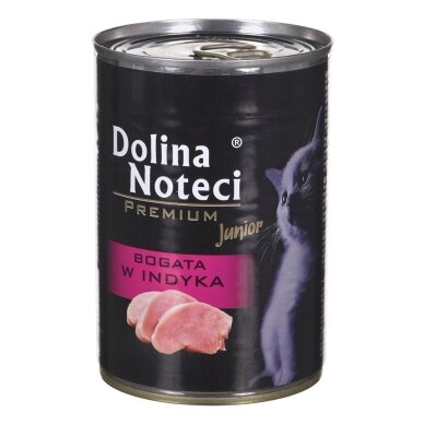 Dolina Noteci Premium Junior, märgtoit kassidele kalkunilihaga, 400 g Dolina Noteci Premium Junior, märgtoit kassidele kalkunilihaga, 400 g
