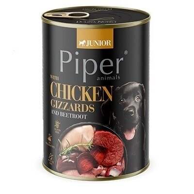 DOLINA NOTECI Piper Junior vištienos skrandžiai su burokėliais - šlapias šunų ėdalas - 400 g DOLINA NOTECI Piper Junior vištienos skrandžiai su burokėliais - šlapias šunų ėdalas - 400 g