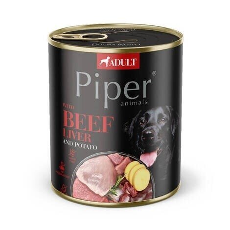 Dolina Noteci Piper su jautienos kepenėlėmis ir bulvėmis - šlapias šunų ėdalas 800 g Dolina Noteci Piper su jautienos kepenėlėmis ir bulvėmis - šlapias šunų ėdalas 800 g