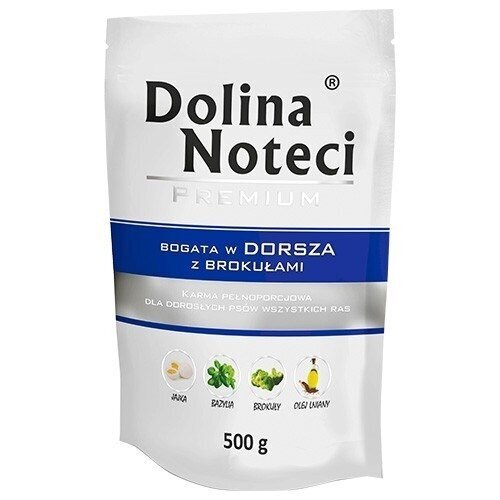 Dolina Noteci 5900842015819 drėgnas šunų ėdalas su jautiena, brokoliais, menke, kiauliena suaugusiems 500 g Dolina Noteci 5900842015819 drėgnas šunų ėdalas su jautiena, brokoliais, menke, kiauliena suaugusiems 500 g