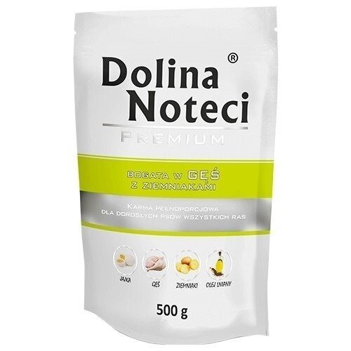 DOLINA NOTECI Premium Šlapias šunų ėdalas su žąsiena ir bulvėmis - 500 g