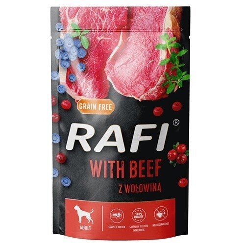 DOLINA NOTECI Rafi su jautiena - šlapias šunų ėdalas - 500g