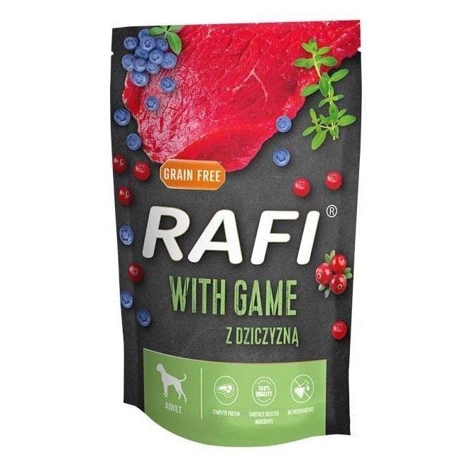 DOLINA NOTECI Rafi Game - šlapias šunų ėdalas - 500 g DOLINA NOTECI Rafi Game - šlapias šunų ėdalas - 500 g