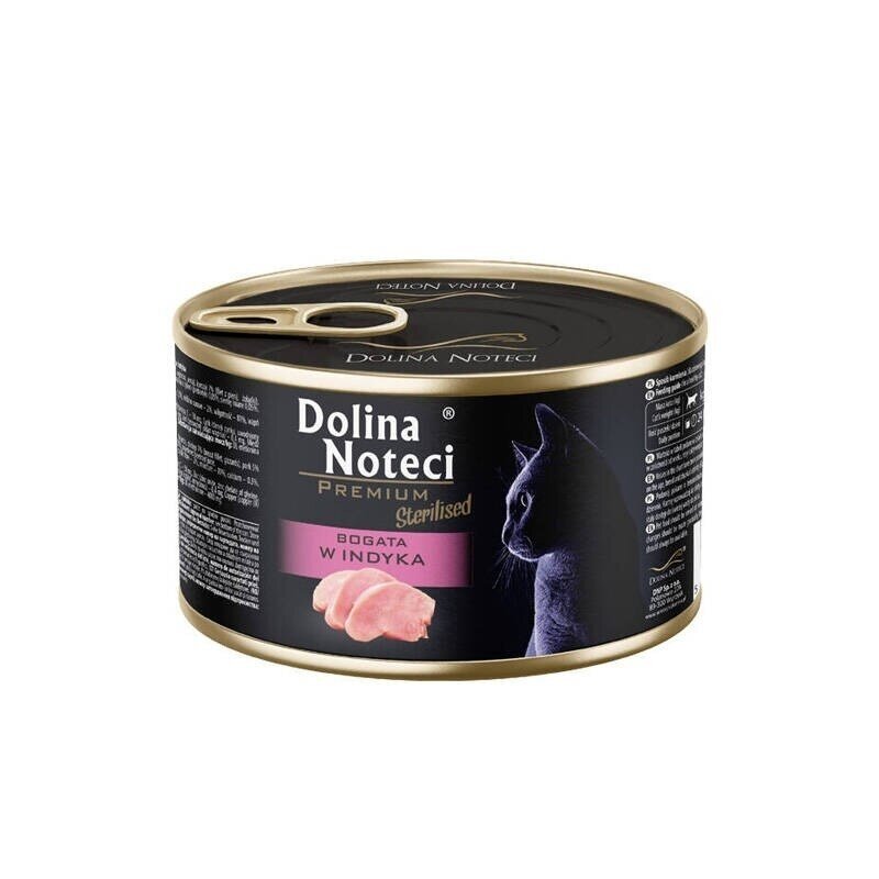 DOLINA NOTECI Premium sterilizuotas šlapias kačių ėdalas su kalakutiena, 185 g DOLINA NOTECI Premium sterilizuotas šlapias kačių ėdalas su kalakutiena, 185 g