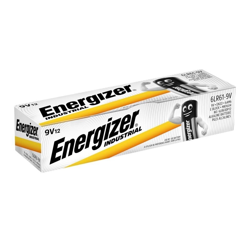 ENERGIZER PRAMONINĖS BATERIJOS 6LR61 9V 12 VNT. 1 ENERGIZER PRAMONINĖS BATERIJOS 6LR61 9V 12 VNT. 1