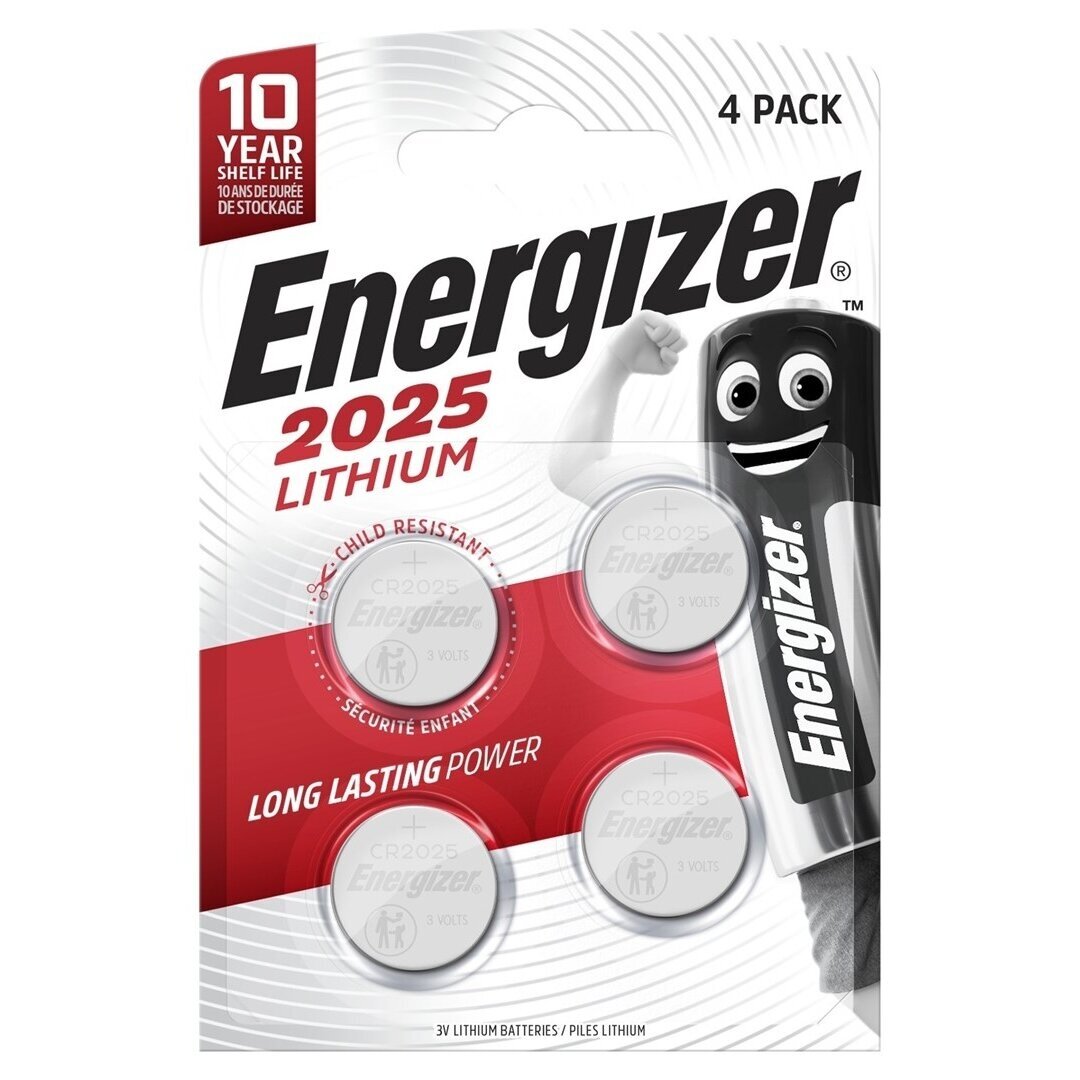 ENERGIZER BATERIJOS SPECIALIZED CR2025 4 VNT.