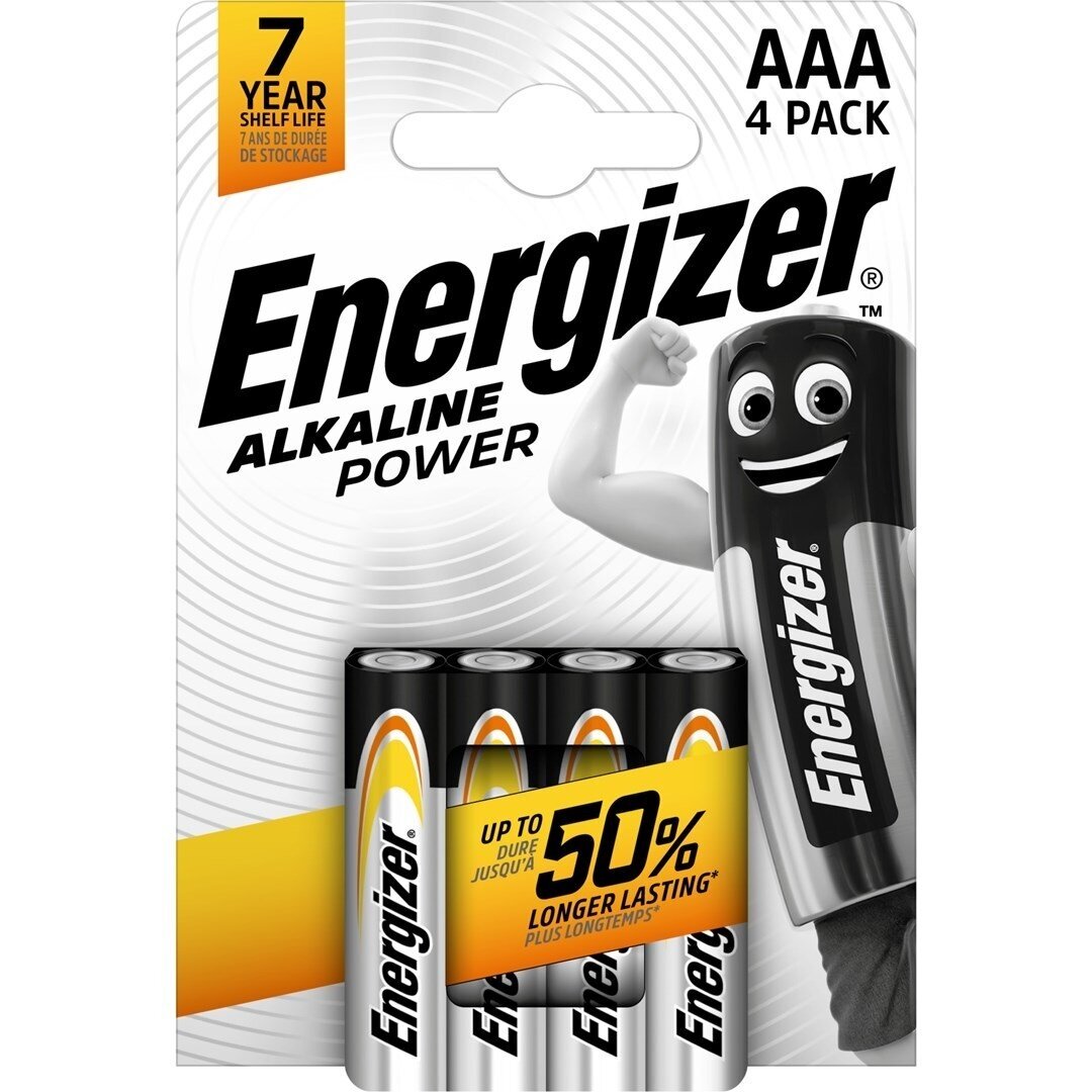 ENERGIZER ŠARMINĖS AAA LR03 ELEMENTAI, 4 VNT. 1