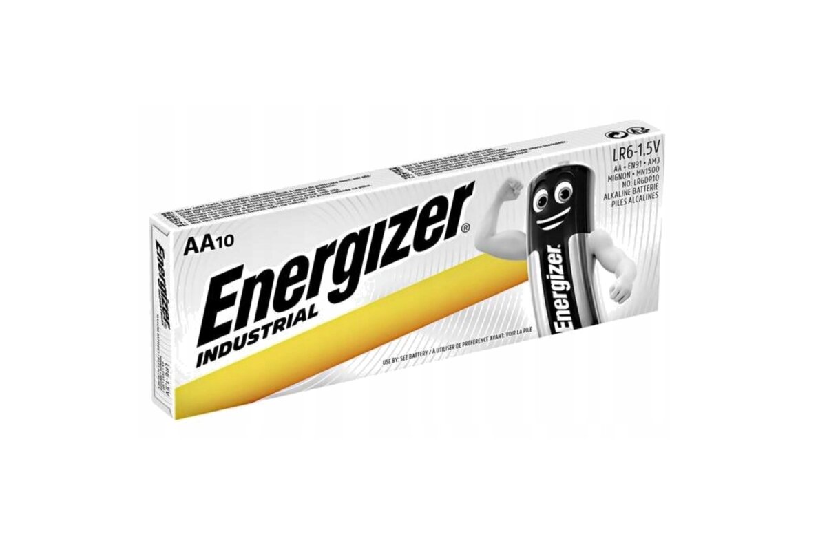 Energizer Industrial Pro AA LR6 1,5 V alkaliparistot, 10 kpl. 1